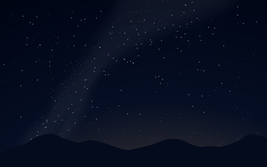 Fototapeta na wymiar Milky way with stars. Vector illustration