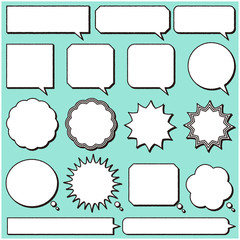 吹き出し素材セット