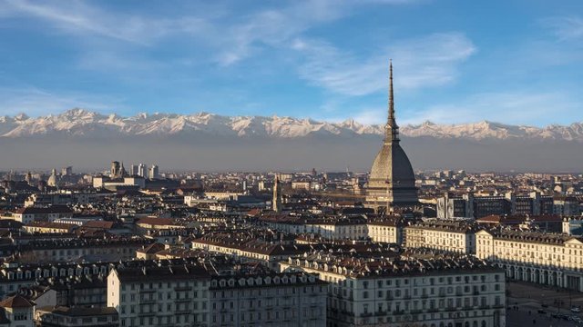 Aerial View Of The City Of Turin