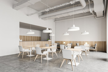 White Industrial style pub corner