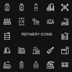 Editable 22 refinery icons for web and mobile