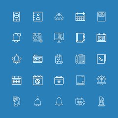 Editable 25 reminder icons for web and mobile
