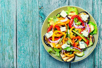 Grilled vegetables salad