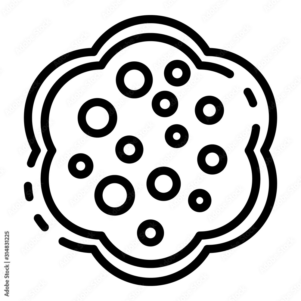 Poster snack cookie icon. outline snack cookie vector icon for web design isolated on white background