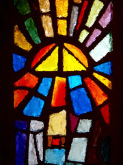 Glass Window Church Art in Israel