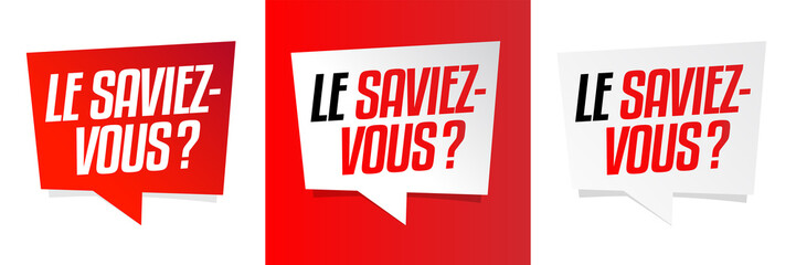 Le saviez-vous ?