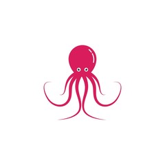 Octopus logo ilustration vector template