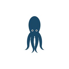 Octopus logo ilustration vector template