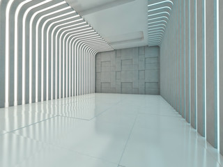 Abstract modern architecture background. 3D