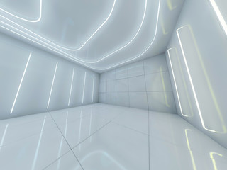 Abstract modern architecture background. 3D