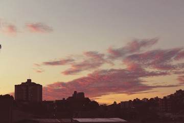 Fototapeta premium sunset over city