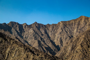 mountains and rocks in the arab emirates