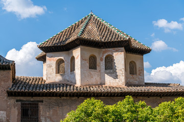 Arabic style architecture, building and art design in Alhambra