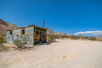 Ruins in the Nevada desert, USA.