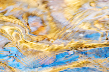 Water shapes and textures