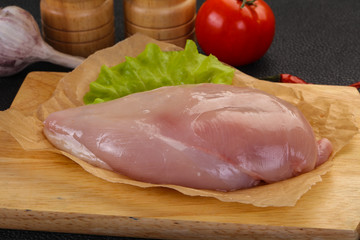 Raw chicken breast