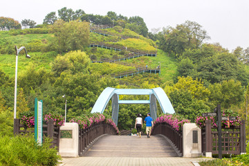 Haneul park in the summer in Seoul, South Korea.