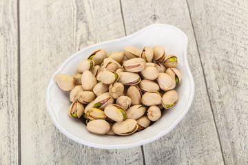Pistachio nuts heap