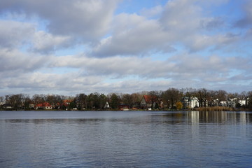 Blick über die Dahme (Langer See) bei Grünau in Berlin