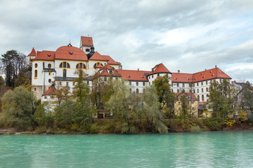 Fototapeta na wymiar Monastery St. Mang at the river Lech