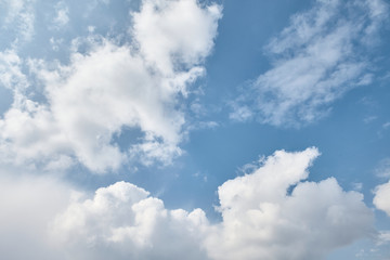 blue sky with white clouds