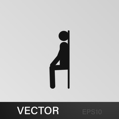 man at the wall icon. Element of sport icon. Premium quality graphic design icon. Signs and symbols collection icon for websites, web design, mobile app