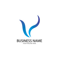 V Letter Logo Business Template Vector icon