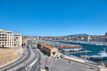 aerial view of the city