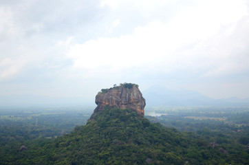 Fototapeta na wymiar Sigiriya or Sinhagiri is an ancient rock fortress located in the northern Matale District near the town of Dambulla in the Central Province, Sri Lanka. 