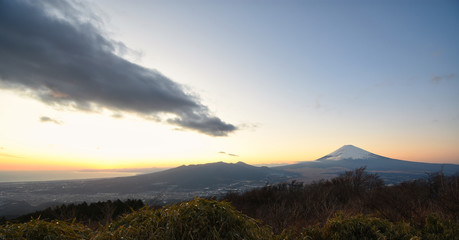 Fuji mountain sunset from Hakone, Japan
