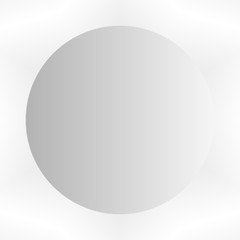 Geometric illustration style with gradient white.background white circle. Use as wallpapers or any other.Abstract white and gray gradient design background.