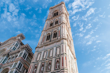Giotto's Campanile historical Old Town of FlorenceTuscany, Italy.