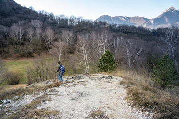 Obraz premium Panorama dal Monte Barro, Galbiate, Lombardia