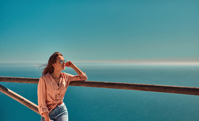Cliff view of the sea