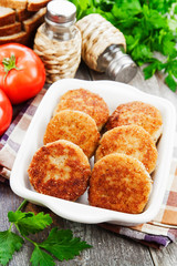 Burgers in the plate