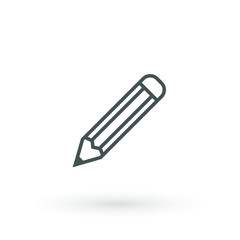 Pen Icon. Pencil icon symbol for your web site design, logo, app, UI. Vector illustration. isolated. Flat design.