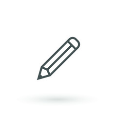 Pen Icon. Pencil icon symbol for your web site design, logo, app, UI. Vector illustration. isolated. Flat design.