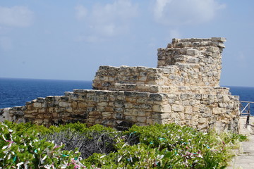 Ruins of Ixchel Temple, Isla Mujeres, Mexico