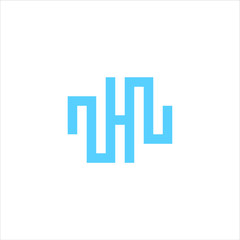 Letter H logo icon design template elements