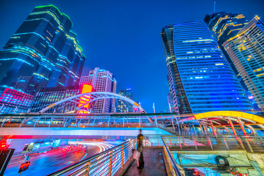 Bangkok skyline,Thailand