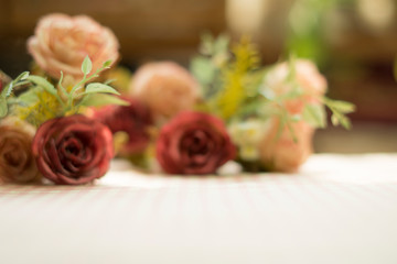 Flower blur background With copy space.vintage and Instagram style