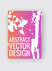 Abstract poster templates. Colorful vector threads composition.