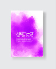 Watercolor color design banners. Vector abstract illustration