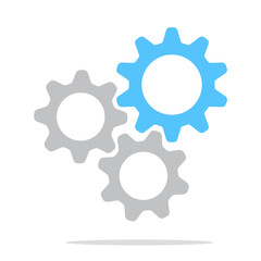 Gear Vector Icon. Continuous running gear Concept of organizational movement.