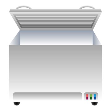 Freezer Icon. Cartoon Of Freezer Vector Icon For Web Design Isolated On White Background