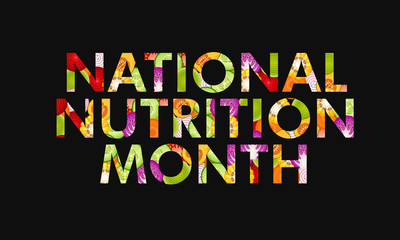 illustration on the theme of National Nutrition Month of March.