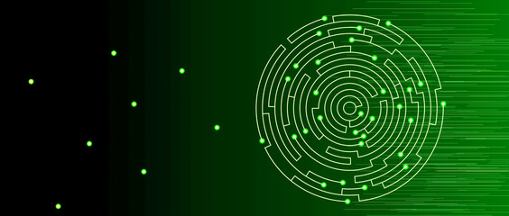 abstract circuit technology business background