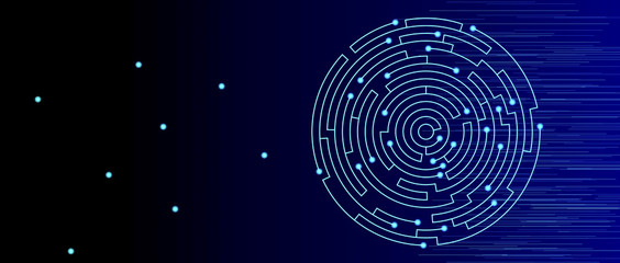 abstract circuit technology business background