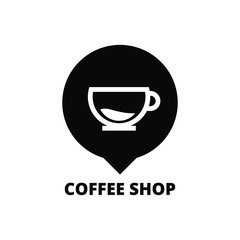 coffee shop cafe beans hot drink design template-vector illustration