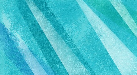 Abstract blue and green striped background with distressed texture grunge and modern angles and diagonal lines in geometric pattern